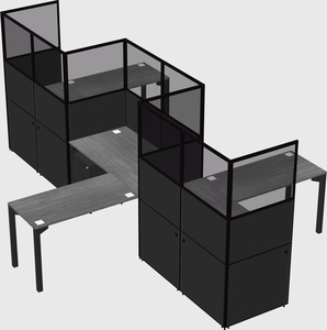 L-shape cubicles