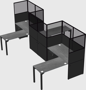 L-shape cubicles