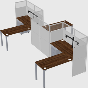 L-shape cubicles