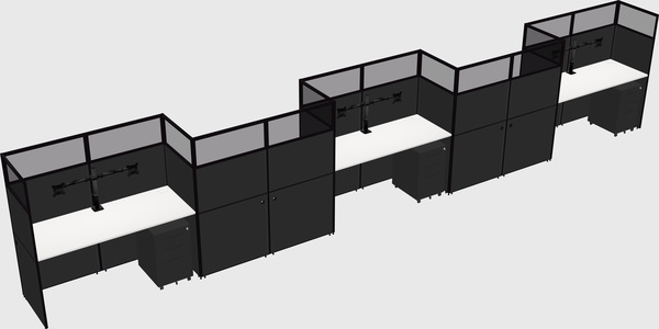 Rectangular cubicles