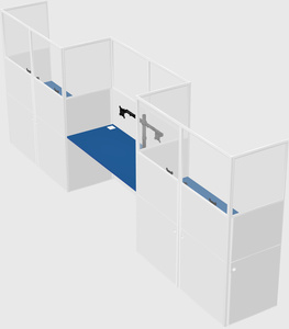Rectangular cubicles