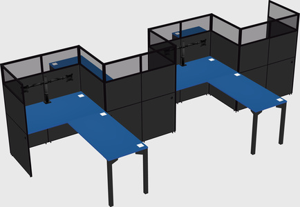L-shape cubicles