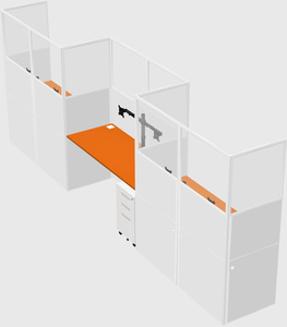 Rectangular cubicles