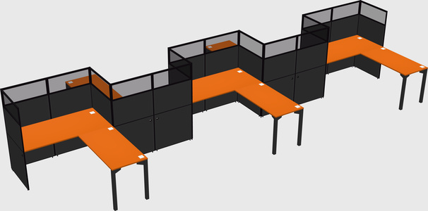 Rectangular cubicles