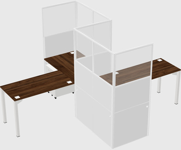 L-shape cubicles