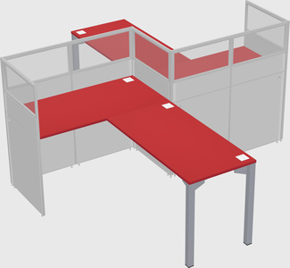 L-shape cubicles