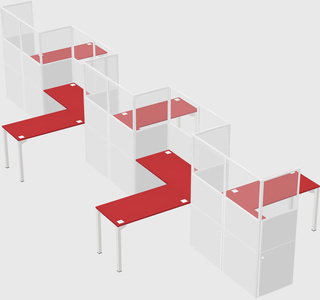 Rectangular cubicles