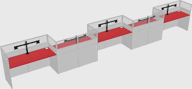 Rectangular cubicles
