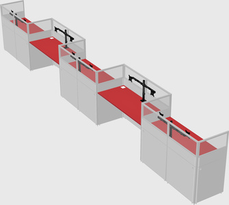 Rectangular cubicles