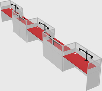 Rectangular cubicles