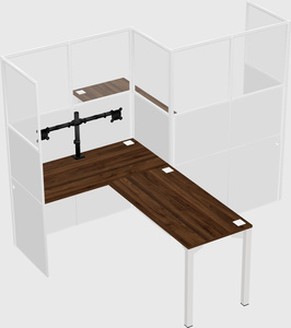 L-shape cubicles