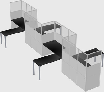 Rectangular cubicles