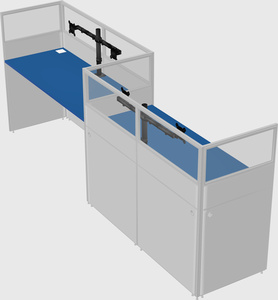 Rectangular cubicles