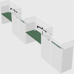 Cabines rectangulaires