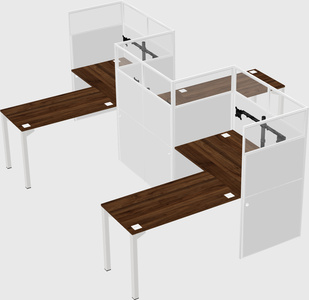 L-shape cubicles