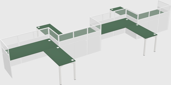 Rectangular cubicles