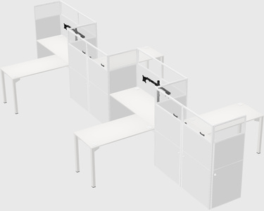 Rectangular cubicles