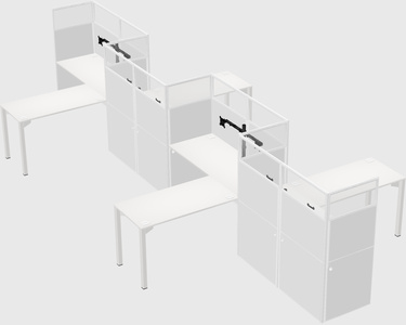 Rectangular cubicles