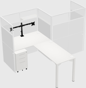 L-shape cubicles