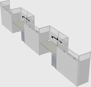 Rectangular cubicles