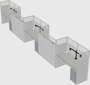 Rectangular cubicles
