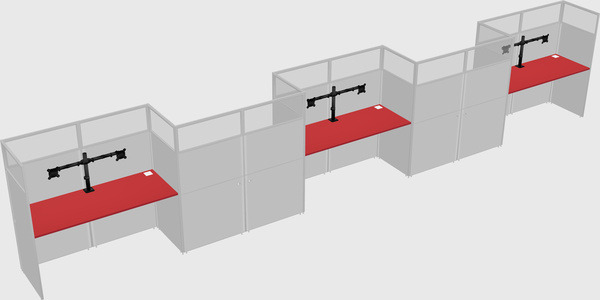 Rectangular cubicles