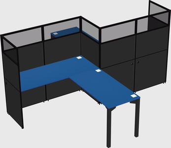 L-shape cubicles