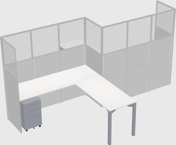 L-shape cubicles