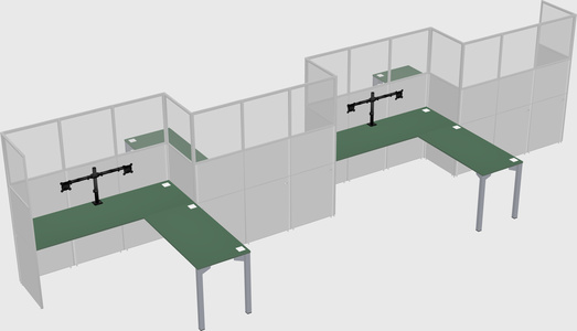 Rectangular cubicles