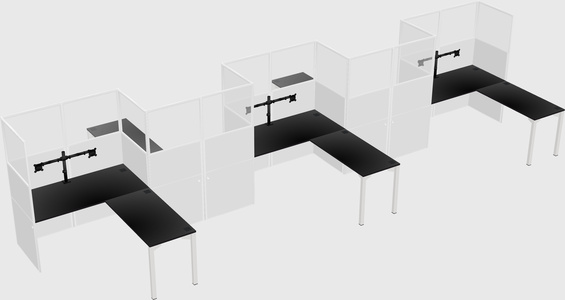 Rectangular cubicles