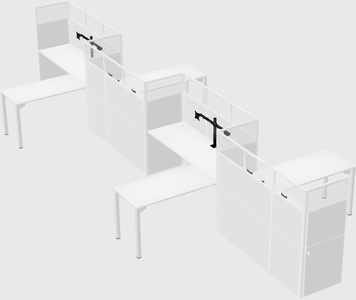Rectangular cubicles