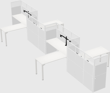 Rectangular cubicles