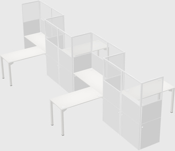 Rectangular cubicles