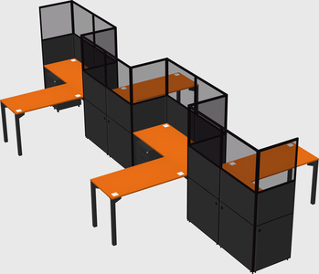 Rectangular cubicles