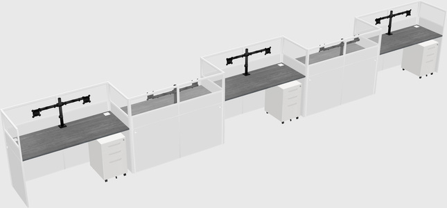 Rectangular cubicles