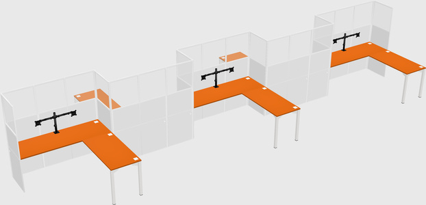 Rectangular cubicles