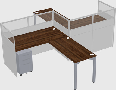 L-shape cubicles