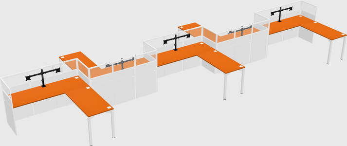 Rectangular cubicles