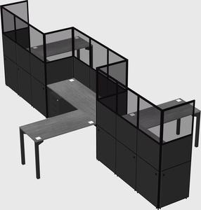 L-shape cubicles
