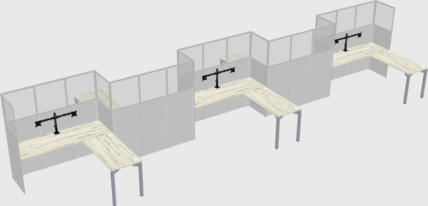 Rectangular cubicles