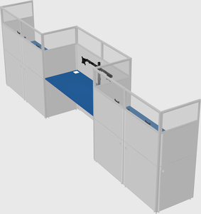 Rectangular cubicles
