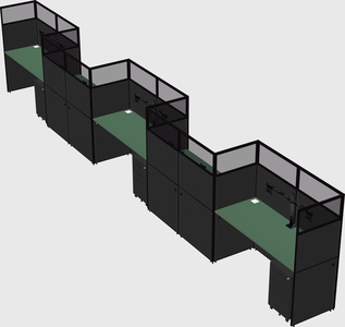 Rectangular cubicles