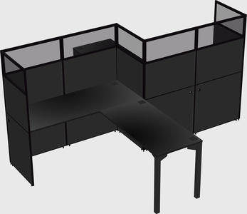 L-shape cubicles