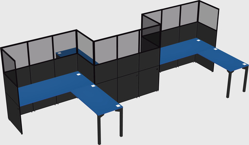 L-shape cubicles