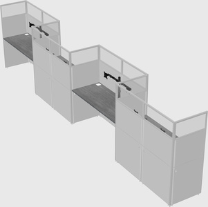Rectangular cubicles