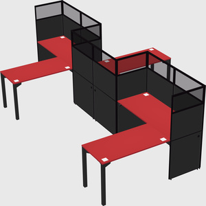 L-shape cubicles