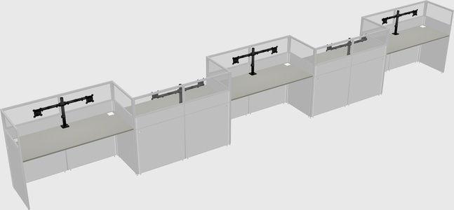 Rectangular cubicles