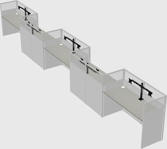 Rectangular cubicles