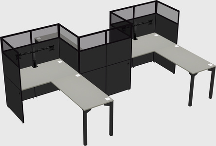 L-shape cubicles