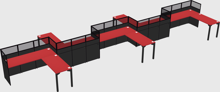 Rectangular cubicles